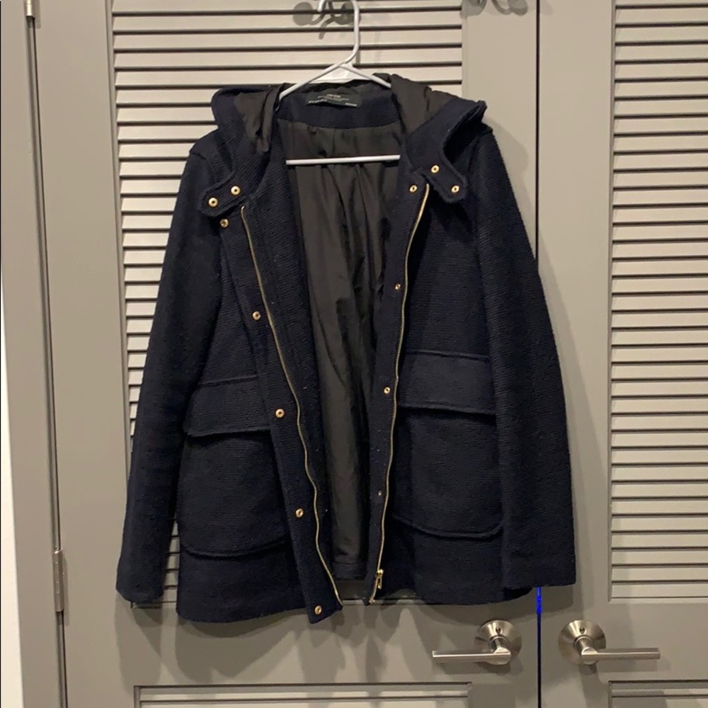 Zara Basic zip up coat